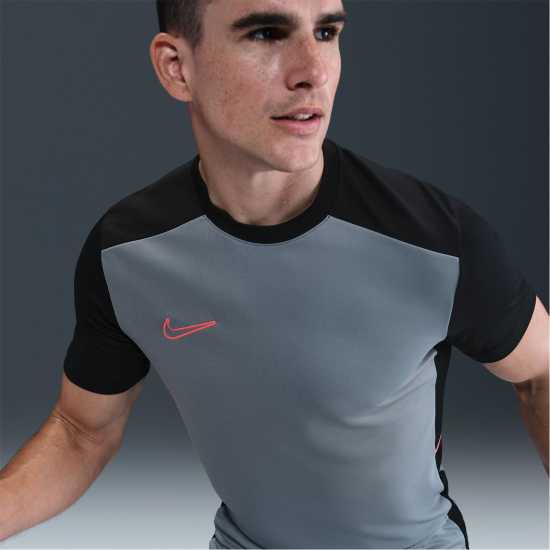 Nike Мъжка Риза Academy Shirt Mens Grey/Black Мъжки тениски и фланелки