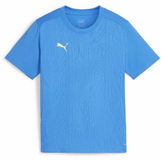 Puma Kids' Teamfinal Training Short-Sleeve Performance T-Shirt Запали Синьо 