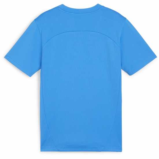 Puma Kids' Teamfinal Training Short-Sleeve Performance T-Shirt Запали Синьо 
