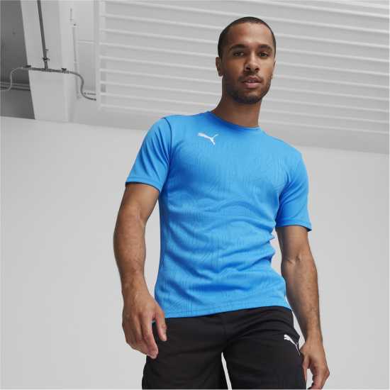 Puma Men's Teamfinal Training Short-Sleeve Performance T-Shirt Запали Синьо Puma Men's Teamfinal Training Short-Sleeve Performance T-Shirt Запали Синьо