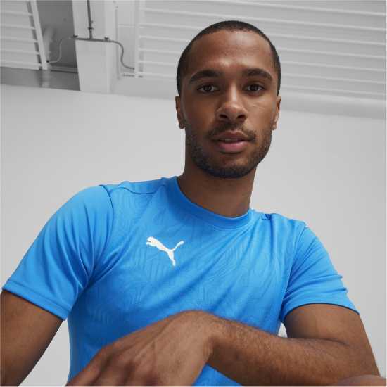 Puma Men's Teamfinal Training Short-Sleeve Performance T-Shirt Запали Синьо Puma Men's Teamfinal Training Short-Sleeve Performance T-Shirt Запали Синьо