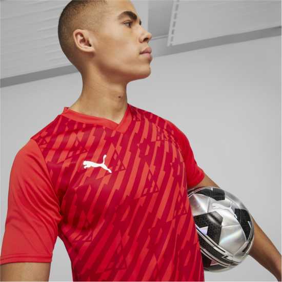 Puma Short-Sleeve Performance T-Shirt Пума Червено Puma Short-Sleeve Performance T-Shirt Пума Червено