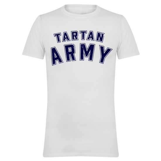 Awd Adults Printed Scotland World Cup Tee Tartan Arm 