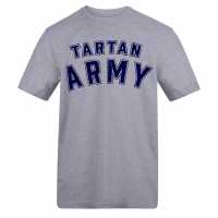 Awd Adults Printed Scotland World Cup Tee Tartan Arm 