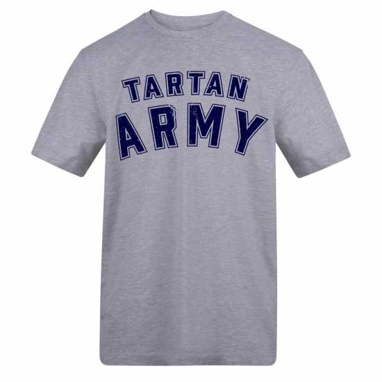 Awd Adults Printed Scotland World Cup Tee Tartan Arm 