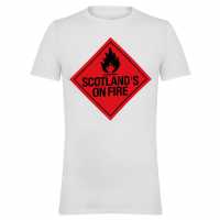 Awd Adults Printed Scotland World Cup Tee Scot Fire 