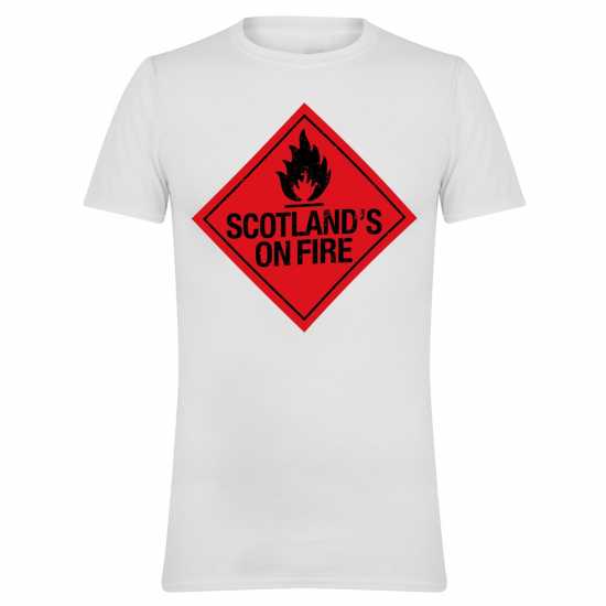 Awd Adults Printed Scotland World Cup Tee Scot Fire 
