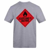 Awd Adults Printed Scotland World Cup Tee Scot Fire 