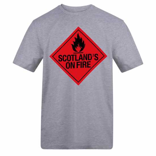 Awd Adults Printed Scotland World Cup Tee Scot Fire 