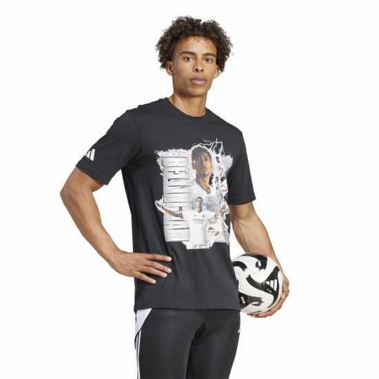 Мъжки тениски и фланелки Adidas Jude Bellingham Tour T-Shirt Adults Adidas Jude Bellingham Tour T-Shirt Adults Мъжки тениски и фланелки