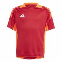 Adidas Unisex Kids' Tiro24 Short Sleeve Performance T-Shirt Power Red 