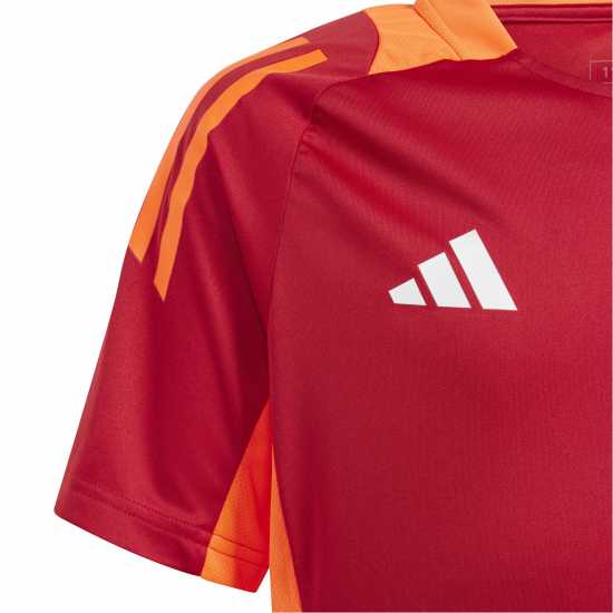 Adidas Unisex Kids' Tiro24 Short Sleeve Performance T-Shirt Power Red 