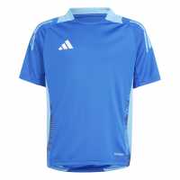 Adidas Unisex Kids' Tiro24 Short Sleeve Performance T-Shirt Royal Blue 