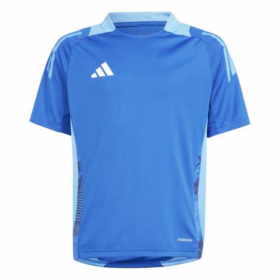 Adidas Unisex Kids' Tiro24 Short Sleeve Performance T-Shirt Royal Blue 
