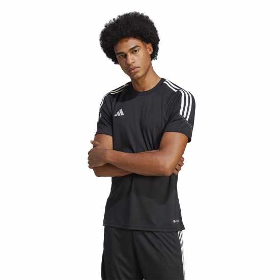 Adidas Tiro 23 Club Football Jersey Mens Черно/Бяло Мъжки тениски и фланелки
