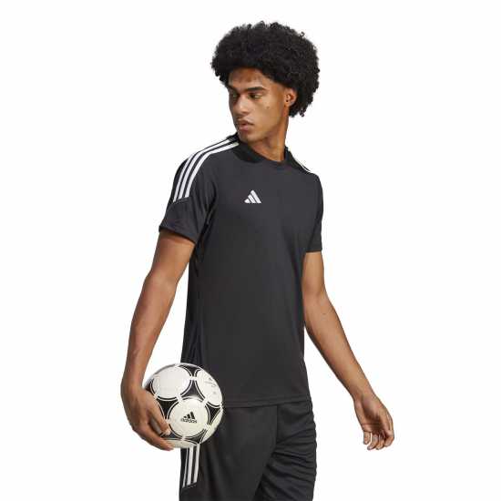 Adidas Tiro 23 Club Football Jersey Mens Черно/Бяло Мъжки тениски и фланелки