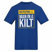 Awd Printed Novelty Scottish Football Fan Tee Peeping 