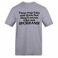 Awd Printed Novelty Scottish Football Fan Tee Sporrans 
