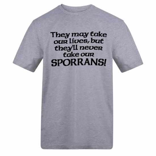 Awd Printed Novelty Scottish Football Fan Tee Sporrans 