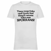 Awd Printed Novelty Scottish Football Fan Tee Sporrans 