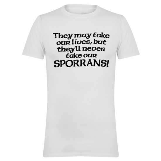 Awd Printed Novelty Scottish Football Fan Tee Sporrans 