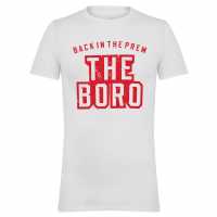 Всекидневно футболно облекло Awd Printed Adults Middlesbrough Fan Tee Boro Back Awd Printed Adults Middlesbrough Fan Tee Boro Back