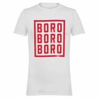 Всекидневно футболно облекло AWD Printed Adults Middlesbrough Fan Tee Boro Boro AWD Printed Adults Middlesbrough Fan Tee Boro Boro