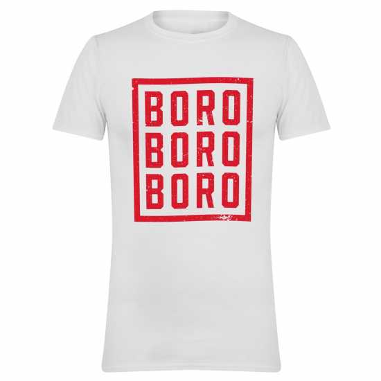 Всекидневно футболно облекло AWD Printed Adults Middlesbrough Fan Tee Boro Boro AWD Printed Adults Middlesbrough Fan Tee Boro Boro