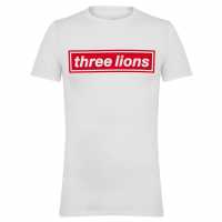 Awd Adults Printed England World Cup Tee Lions Badge Awd Adults Printed England World Cup Tee Lions Badge
