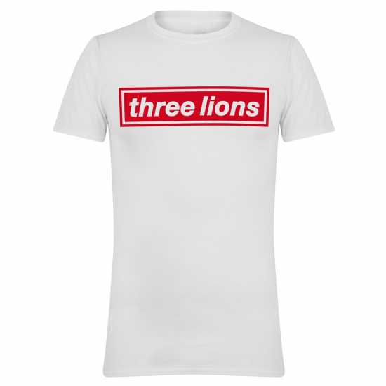 Awd Adults Printed England World Cup Tee Lions Badge Awd Adults Printed England World Cup Tee Lions Badge