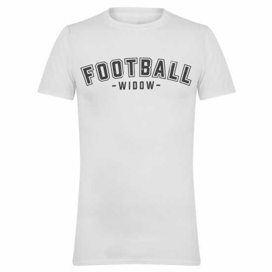 Awd Adults Printed Novelty Football Fan Tee Football Widow Awd Adults Printed Novelty Football Fan Tee Football Widow