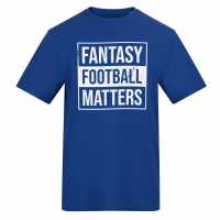 Awd Adults Printed Novelty Football Fan Tee Fantasy Fball