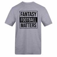 Awd Adults Printed Novelty Football Fan Tee Fantasy Fball