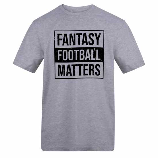 Awd Adults Printed Novelty Football Fan Tee Fantasy Fball 