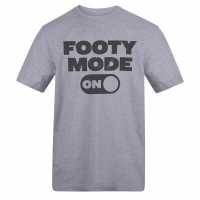 Awd Adults Printed Novelty Football Fan Tee Footy Mode