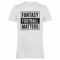 Awd Adults Printed Novelty Football Fan Tee Fantasy Fball