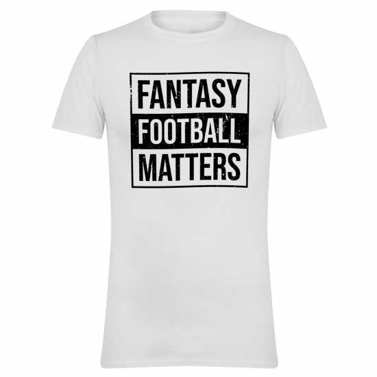 Awd Adults Printed Novelty Football Fan Tee Fantasy Fball 