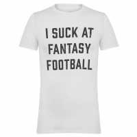 Awd Adults Printed Novelty Football Fan Tee Fantasy Ftball