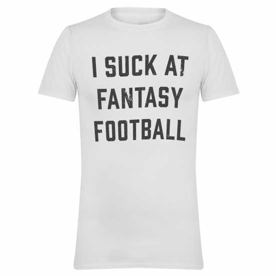 Awd Adults Printed Novelty Football Fan Tee Fantasy Ftball 