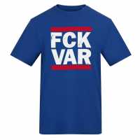 Awd Adults Printed Novelty Football Fan Tee FCK VAR