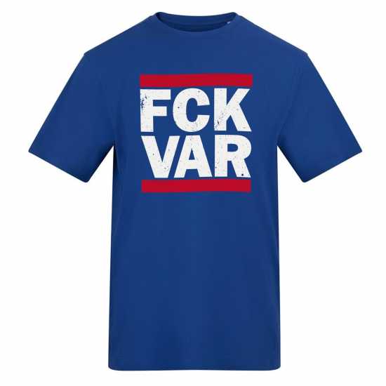 Awd Adults Printed Novelty Football Fan Tee FCK VAR 