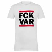 Awd Adults Printed Novelty Football Fan Tee FCK VAR
