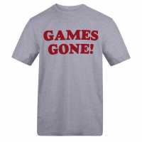 Awd Adults Printed Novelty Football Fan Tee Games Gone