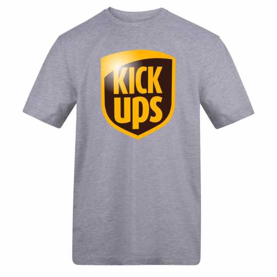 Awd Adults Printed Novelty Football Fan Tee Kick UPS 
