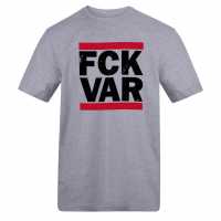 Awd Adults Printed Novelty Football Fan Tee FCK VAR