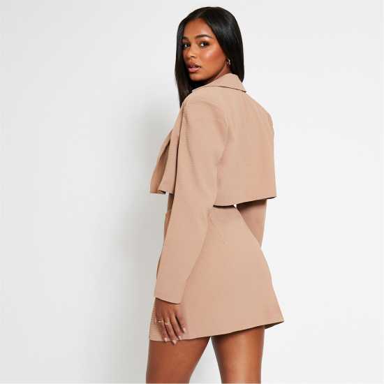 Isawitfirst Textured Crop Blazer  