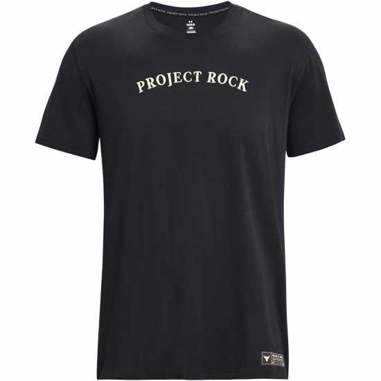 Мъжки тениски и фланелки Under Armour Мъжка Риза Project Rock T-Shirt Mens Black Under Armour Мъжка Риза Project Rock T-Shirt Mens Black Мъжки тениски и фланелки