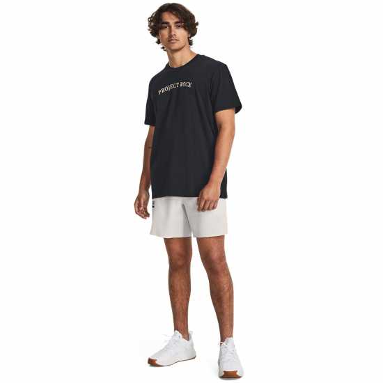 Мъжки тениски и фланелки Under Armour Мъжка Риза Project Rock T-Shirt Mens Black Under Armour Мъжка Риза Project Rock T-Shirt Mens Black Мъжки тениски и фланелки