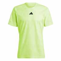 Adidas Мъжка Риза Aeroready Freelift Pro Tennis T-Shirt Mens Lucid Lemon Мъжки ризи