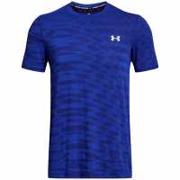 Under Armour Мъжка Тениска Seamless T Shirt Mens Blue Мъжки ризи